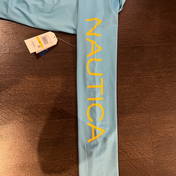 Brand New With Tags Blue Nautica Womens Long Sleeve Sun Protection Swim Shirt - Picture 4 of 7